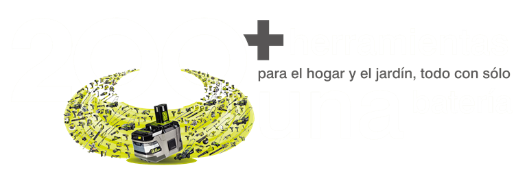 Más de 200 herramientas para el hogar y el jardín, alimentadas por una sola batería
