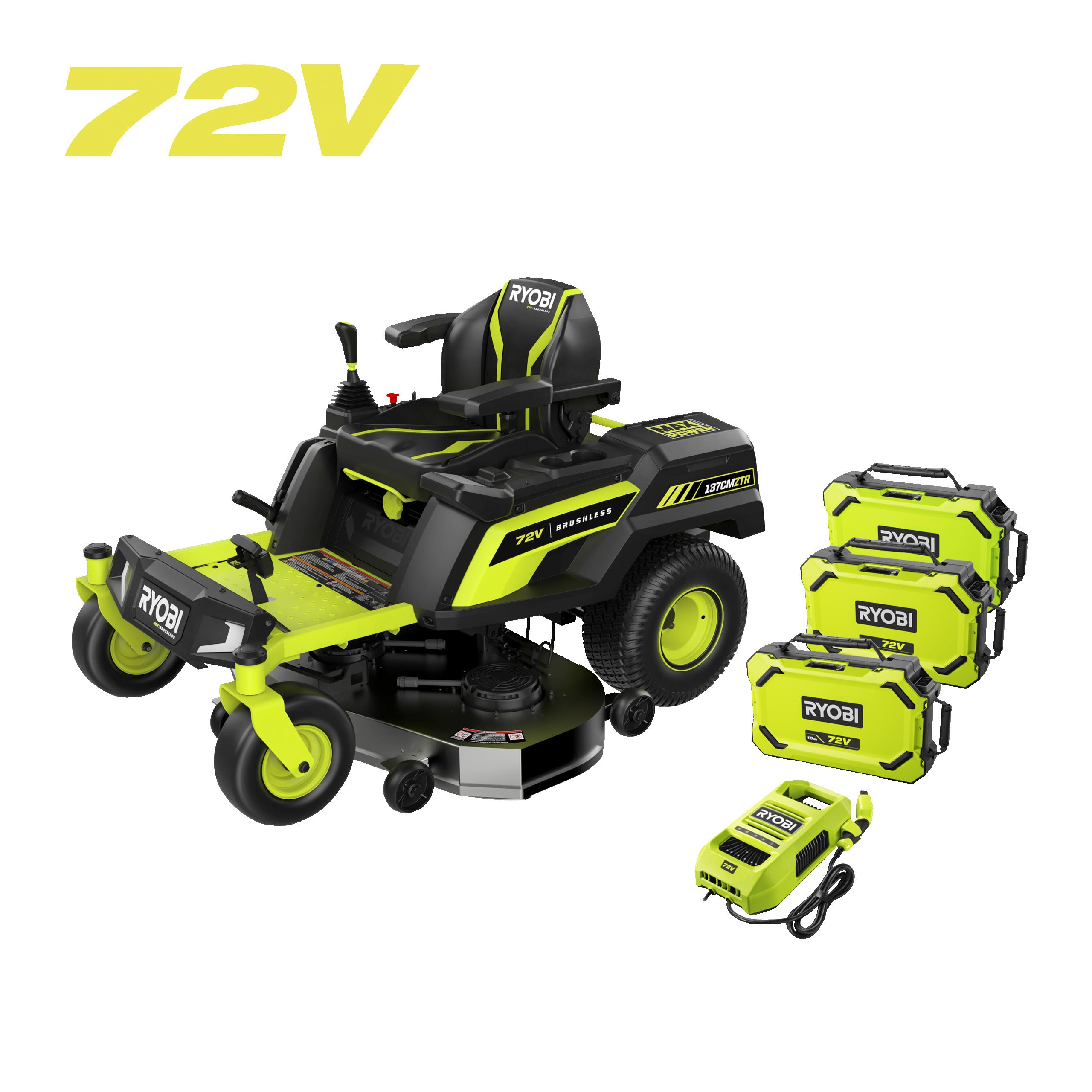 72V 137 cm nulinio posūkio spindulio vejapjovė-traktoriukas su bešepetėliniu varikliu_hero_0